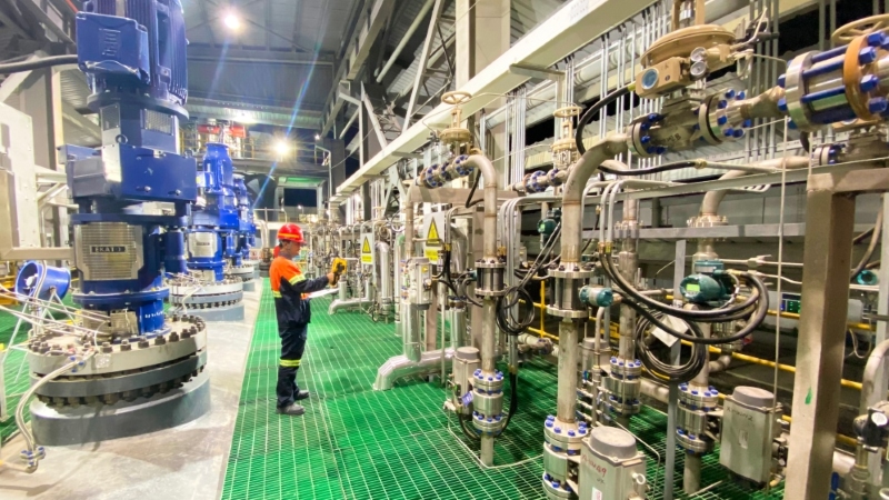 澤拉夫尚新建500噸/天加壓氧化廠投料試生產